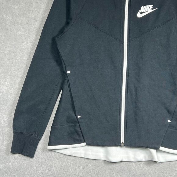 Nike Sportswear Tech Fleece Windrunner Black Hoodie Women’s Medium 930759-011 - Picture 3 of 11